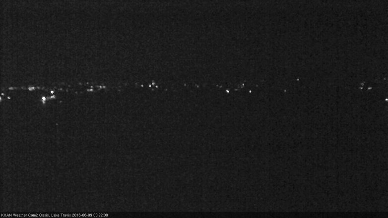 Lake Travis webcam, June 8, 2018 11:25 PM CT