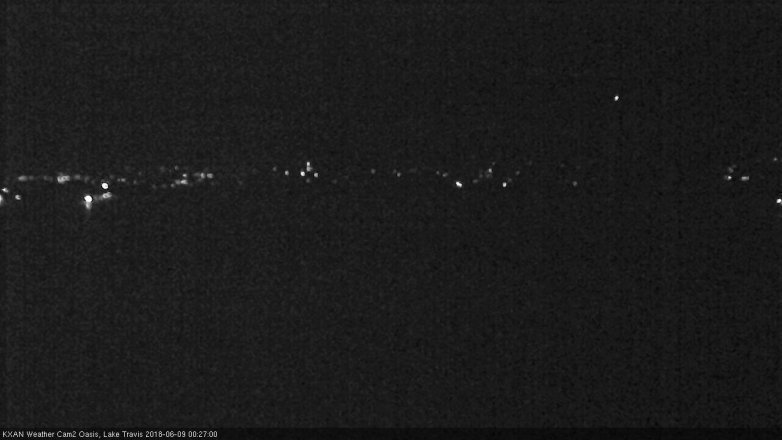 Lake Travis webcam, June 8, 2018 11:30 PM CT