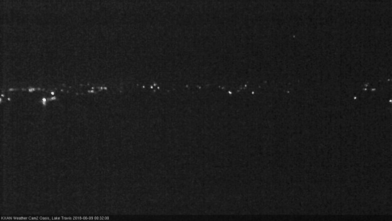 Lake Travis webcam, June 8, 2018 11:35 PM CT