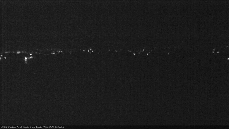 Lake Travis webcam, June 8, 2018 11:40 PM CT