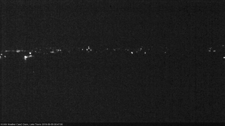 Lake Travis webcam, June 8, 2018 11:50 PM CT