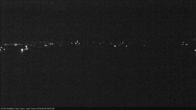 Lake Travis webcam, June 8, 2018 11:55 PM CT