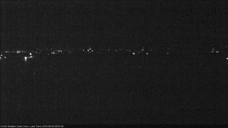 Lake Travis webcam, June 8, 2018 12:00 AM CT