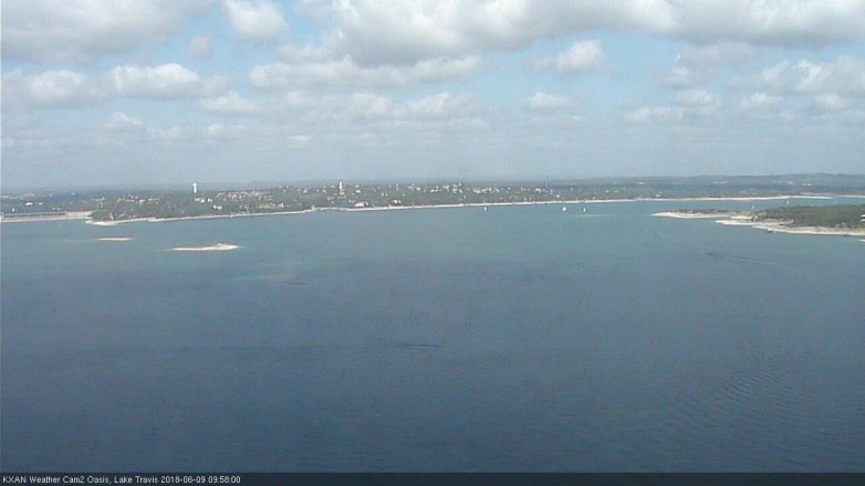 Lake Travis webcam, June 9, 2018 9:00 AM CT