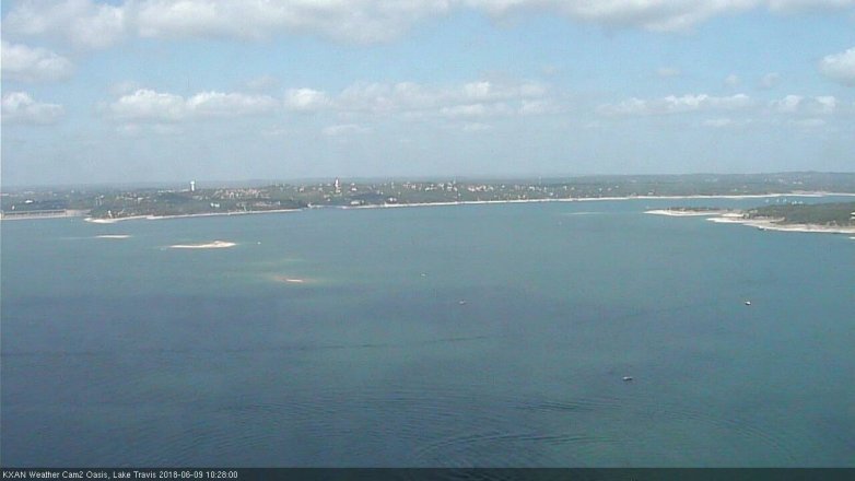 Lake Travis webcam, June 9, 2018 9:30 AM CT