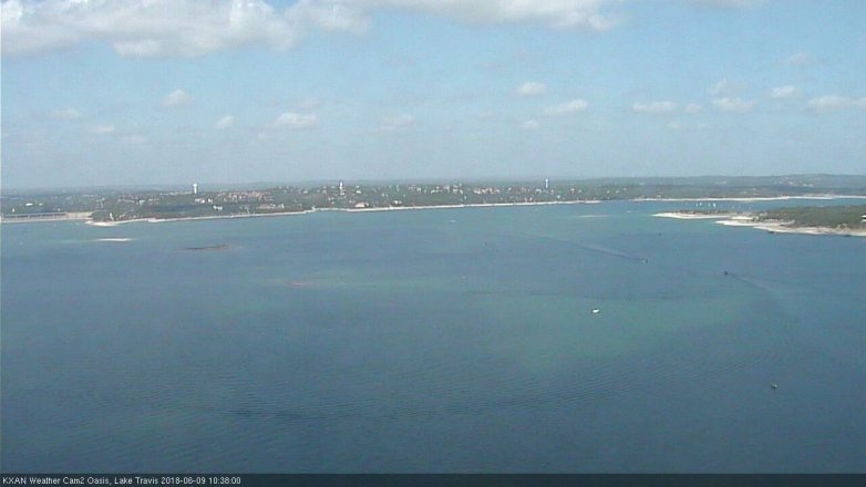 Lake Travis webcam, June 9, 2018 9:40 AM CT