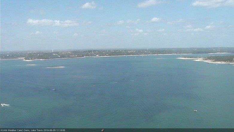 Lake Travis webcam, June 9, 2018 10:20 AM CT