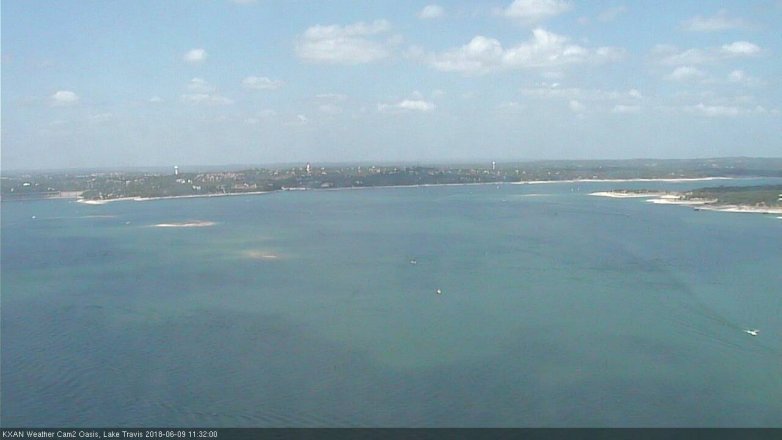 Lake Travis webcam, June 9, 2018 10:35 AM CT