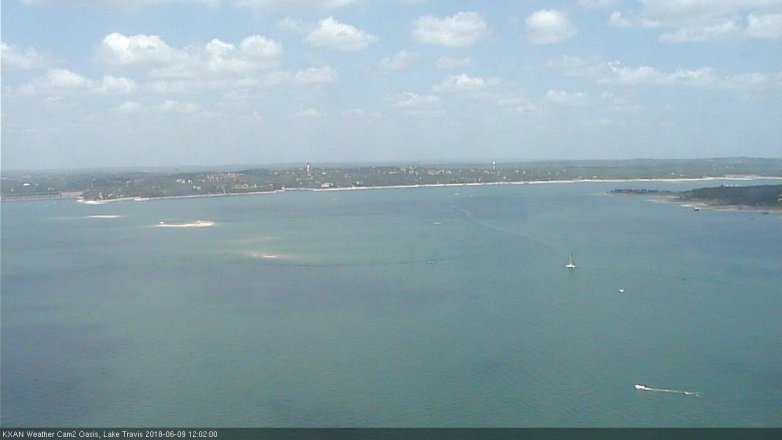 Lake Travis webcam, June 9, 2018 11:05 AM CT