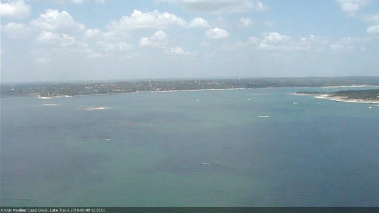 Lake Travis webcam, June 9, 2018 11:35 AM CT