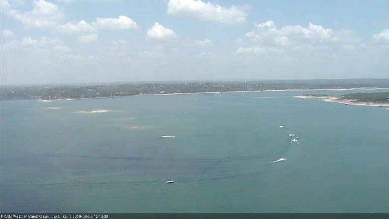 Lake Travis webcam, June 9, 2018 11:50 AM CT