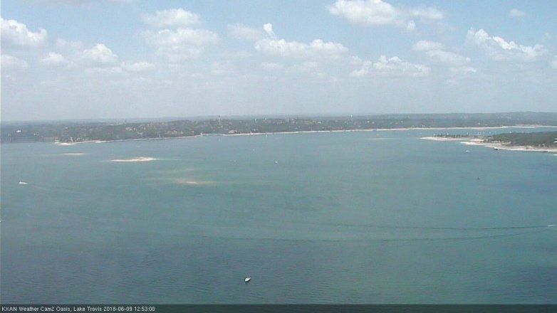 Lake Travis webcam, June 9, 2018 11:55 AM CT