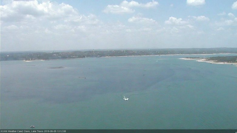 Lake Travis webcam, June 9, 2018 12:15 PM CT