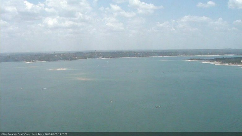 Lake Travis webcam, June 9, 2018 12:25 PM CT