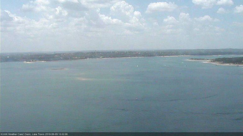Lake Travis webcam, June 9, 2018 12:35 PM CT