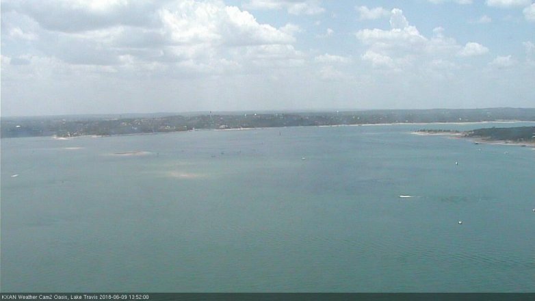 Lake Travis webcam, June 9, 2018 12:55 PM CT