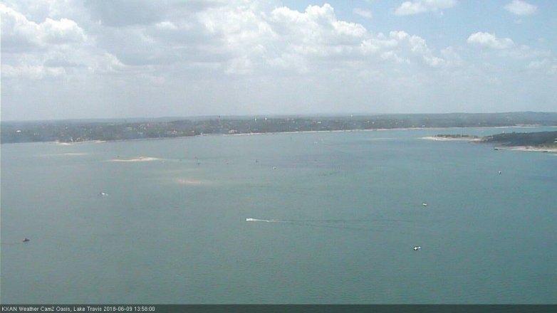Lake Travis webcam, June 9, 2018 1:00 PM CT