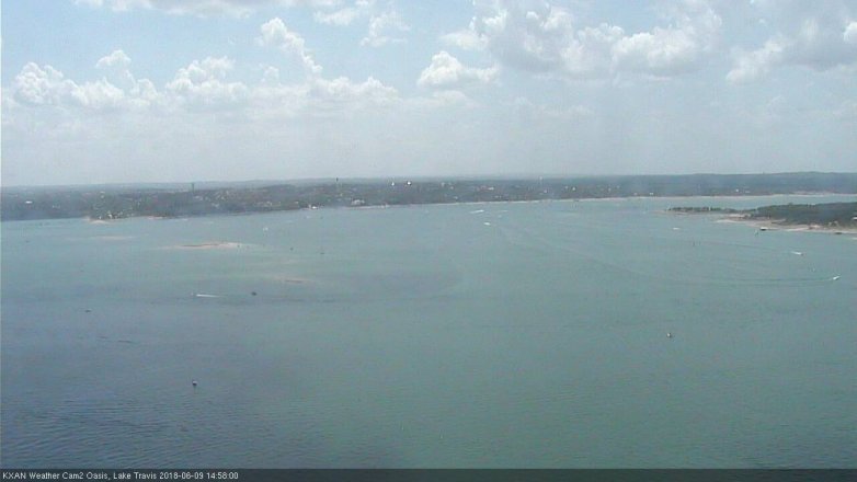 Lake Travis webcam, June 9, 2018 2:00 PM CT