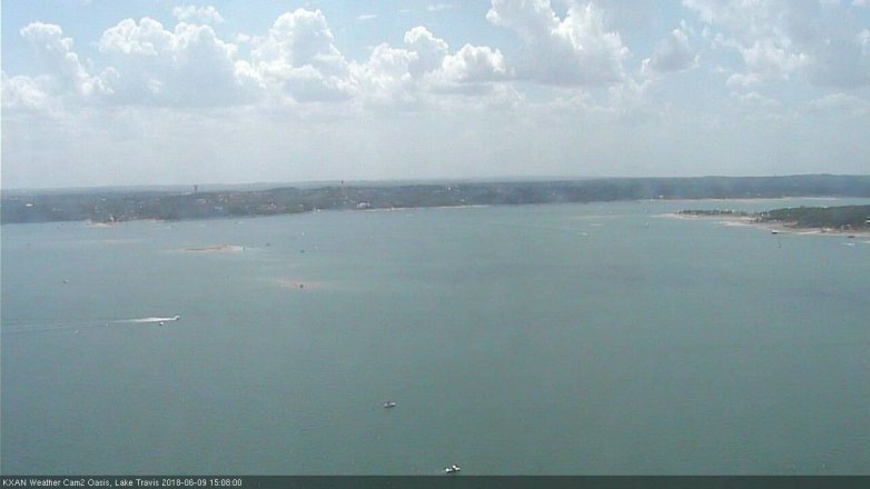 Lake Travis webcam, June 9, 2018 2:10 PM CT