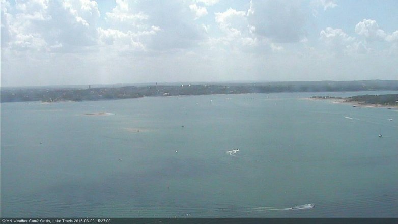 Lake Travis webcam, June 9, 2018 2:30 PM CT
