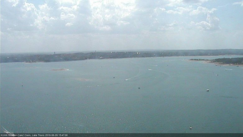 Lake Travis webcam, June 9, 2018 2:50 PM CT