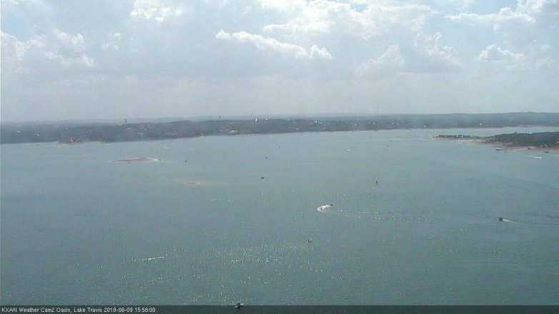 Lake Travis webcam, June 9, 2018 3:00 PM CT