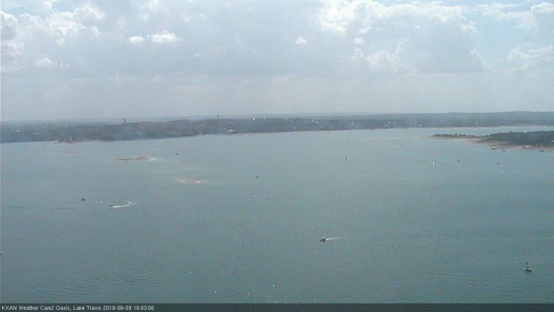 Lake Travis webcam, June 9, 2018 3:05 PM CT