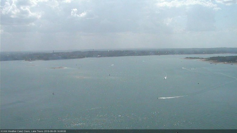 Lake Travis webcam, June 9, 2018 3:10 PM CT