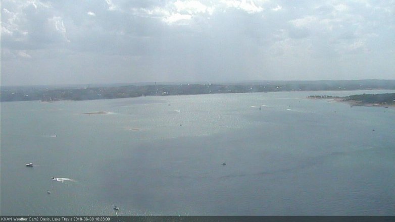 Lake Travis webcam, June 9, 2018 3:25 PM CT