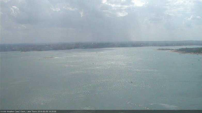 Lake Travis webcam, June 9, 2018 3:30 PM CT