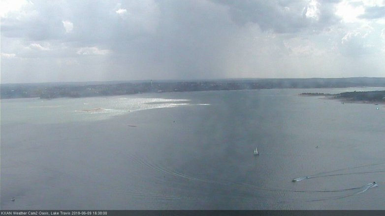 Lake Travis webcam, June 9, 2018 3:40 PM CT
