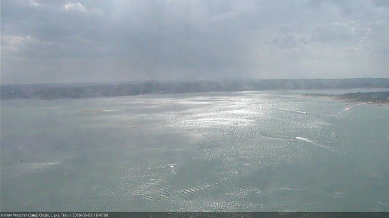 Lake Travis webcam, June 9, 2018 3:50 PM CT