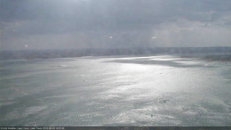 Lake Travis webcam, June 9, 2018 3:55 PM CT