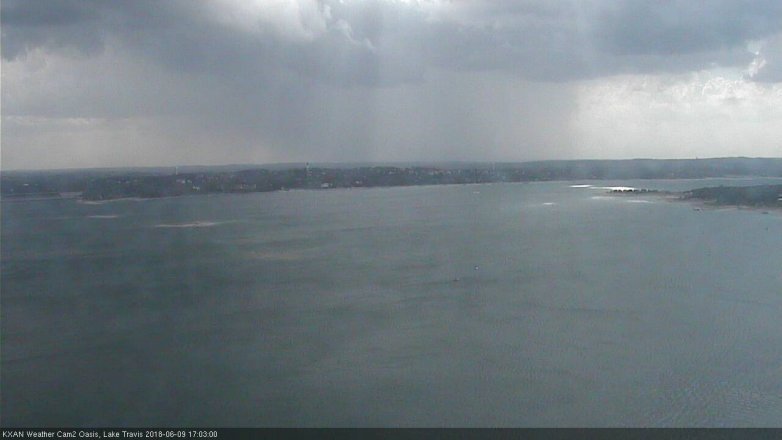 Lake Travis webcam, June 9, 2018 4:05 PM CT