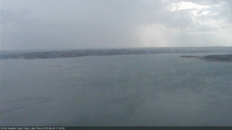 Lake Travis webcam, June 9, 2018 4:35 PM CT