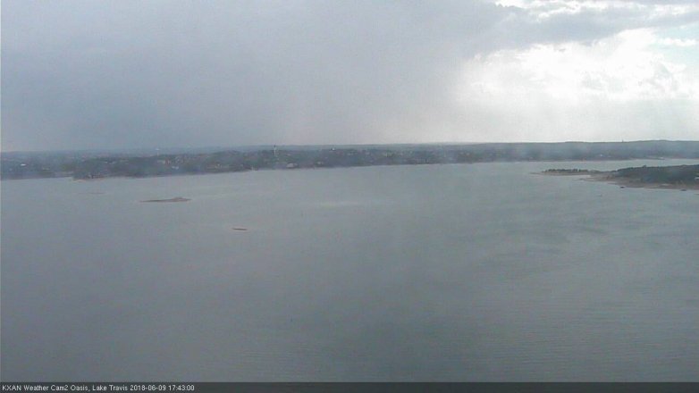 Lake Travis webcam, June 9, 2018 4:45 PM CT