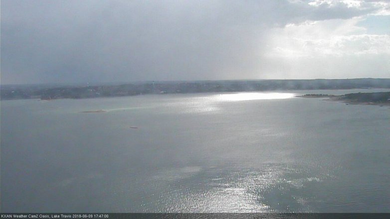 Lake Travis webcam, June 9, 2018 4:50 PM CT