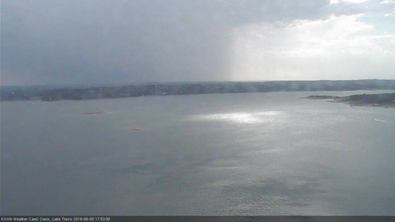 Lake Travis webcam, June 9, 2018 4:55 PM CT