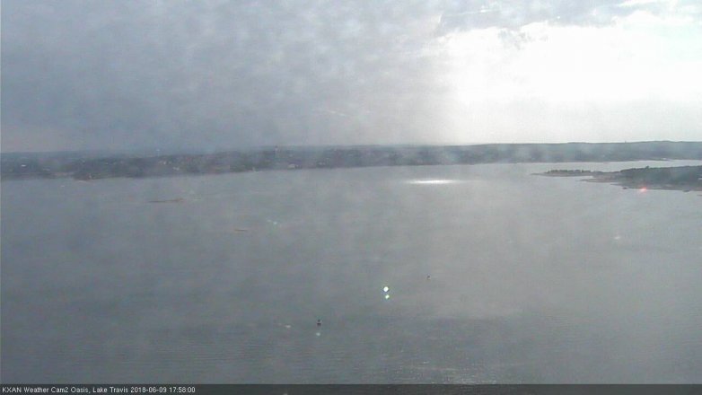 Lake Travis webcam, June 9, 2018 5:00 PM CT