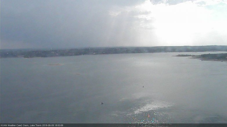 Lake Travis webcam, June 9, 2018 5:05 PM CT