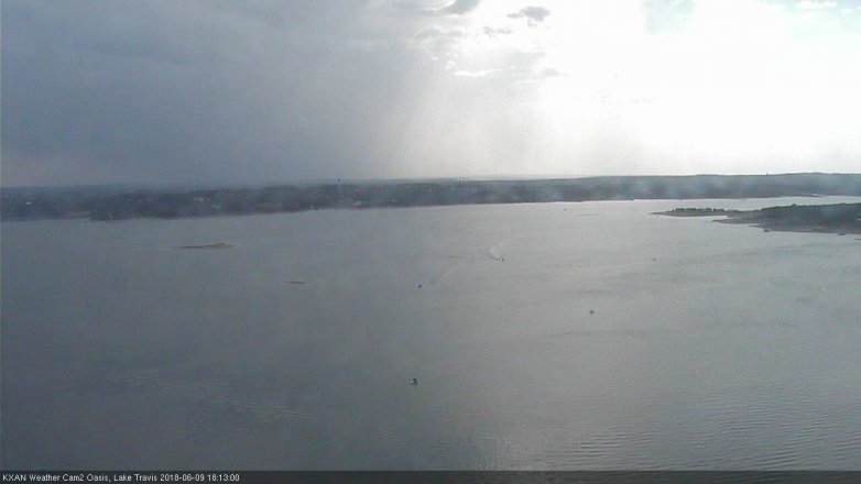 Lake Travis webcam, June 9, 2018 5:15 PM CT