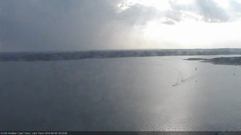 Lake Travis webcam, June 9, 2018 5:35 PM CT