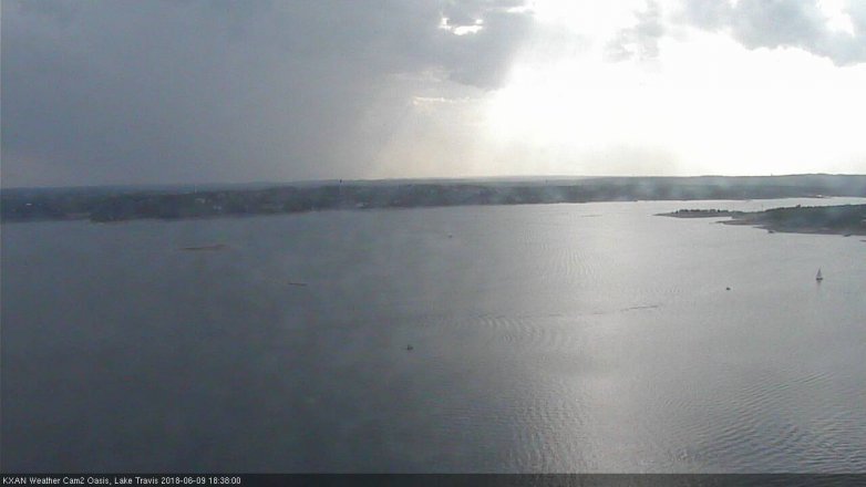 Lake Travis webcam, June 9, 2018 5:40 PM CT