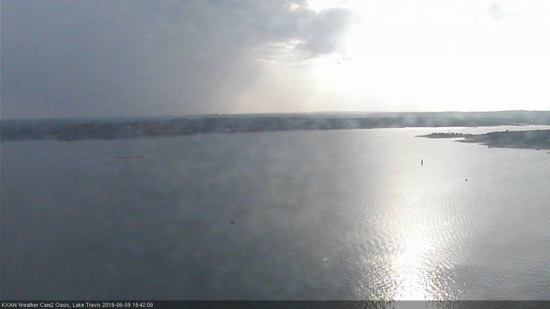 Lake Travis webcam, June 9, 2018 5:45 PM CT