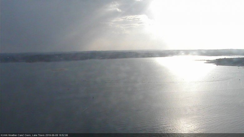 Lake Travis webcam, June 9, 2018 5:55 PM CT