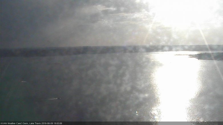 Lake Travis webcam, June 9, 2018 6:05 PM CT