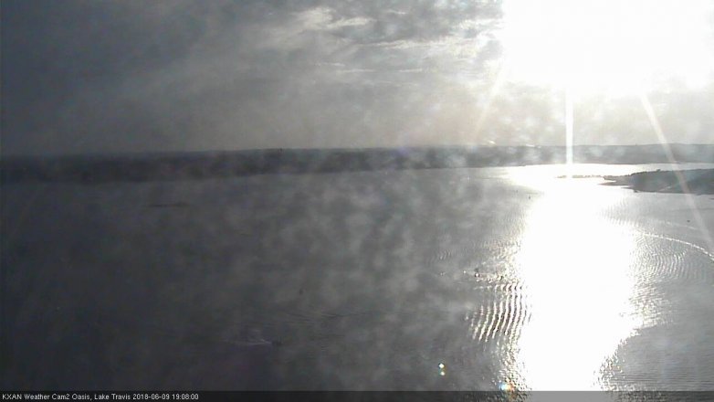 Lake Travis webcam, June 9, 2018 6:10 PM CT