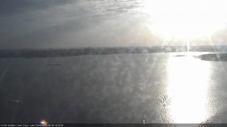 Lake Travis webcam, June 9, 2018 6:25 PM CT