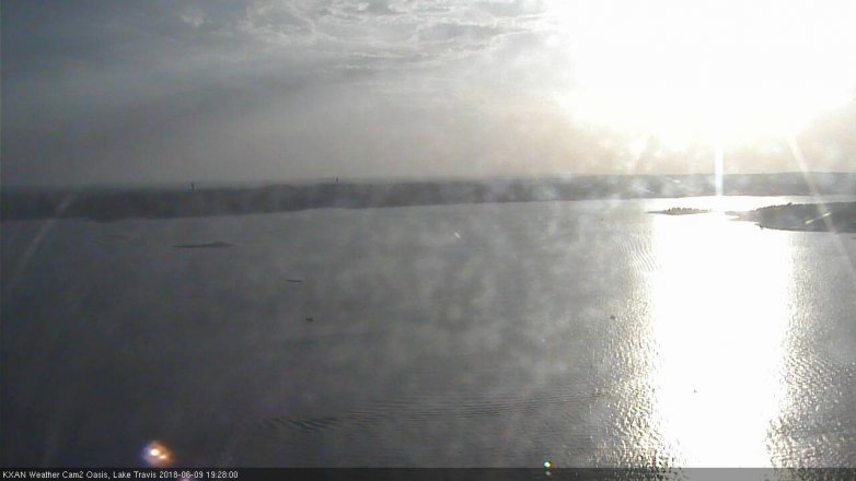Lake Travis webcam, June 9, 2018 6:30 PM CT