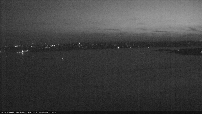 Lake Travis webcam, June 9, 2018 8:20 PM CT